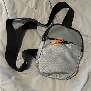 Stylish Silver and Gray Belt Bag